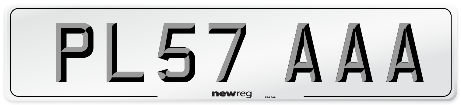PL57 AAA Number Plate from New Reg